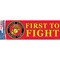 BM0062 Red U.S. Marine Corps FIRST TO FIGHT Sticker (3.5x10'')